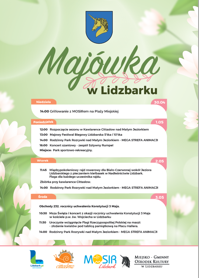 Jak Majówka to tylko w Lidzbarku!